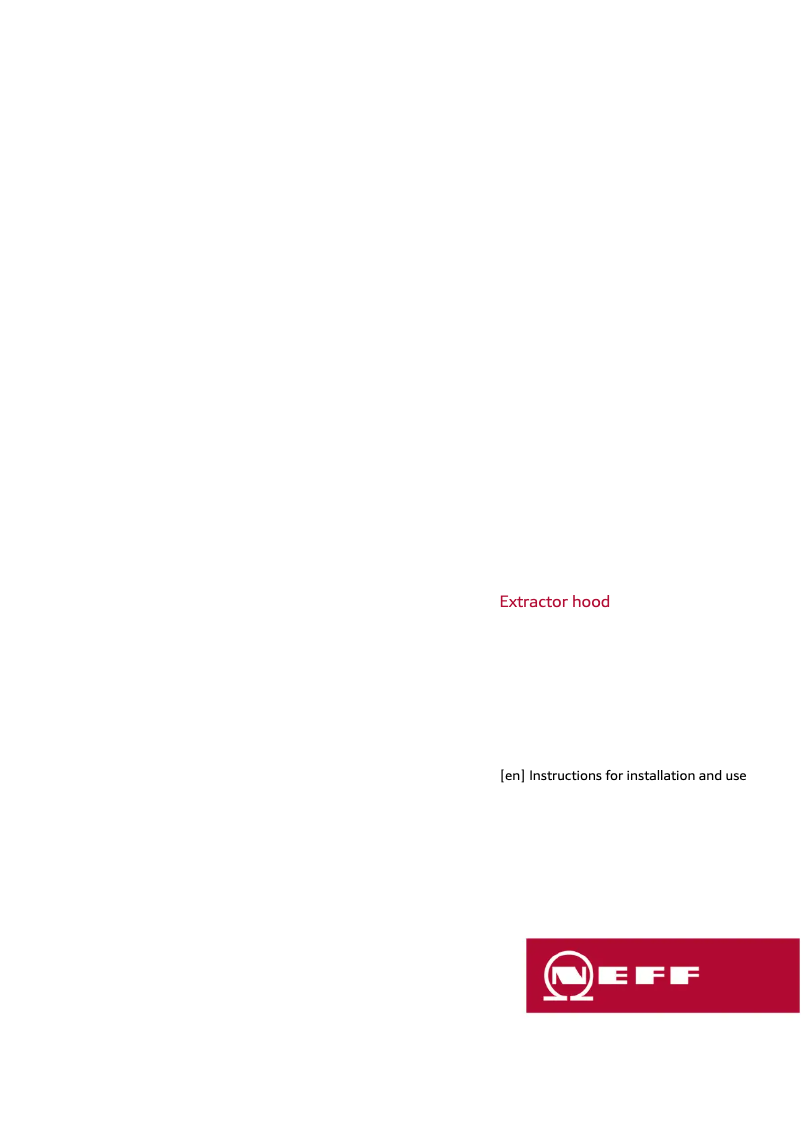 First page image of the manual for D62QBC0N0