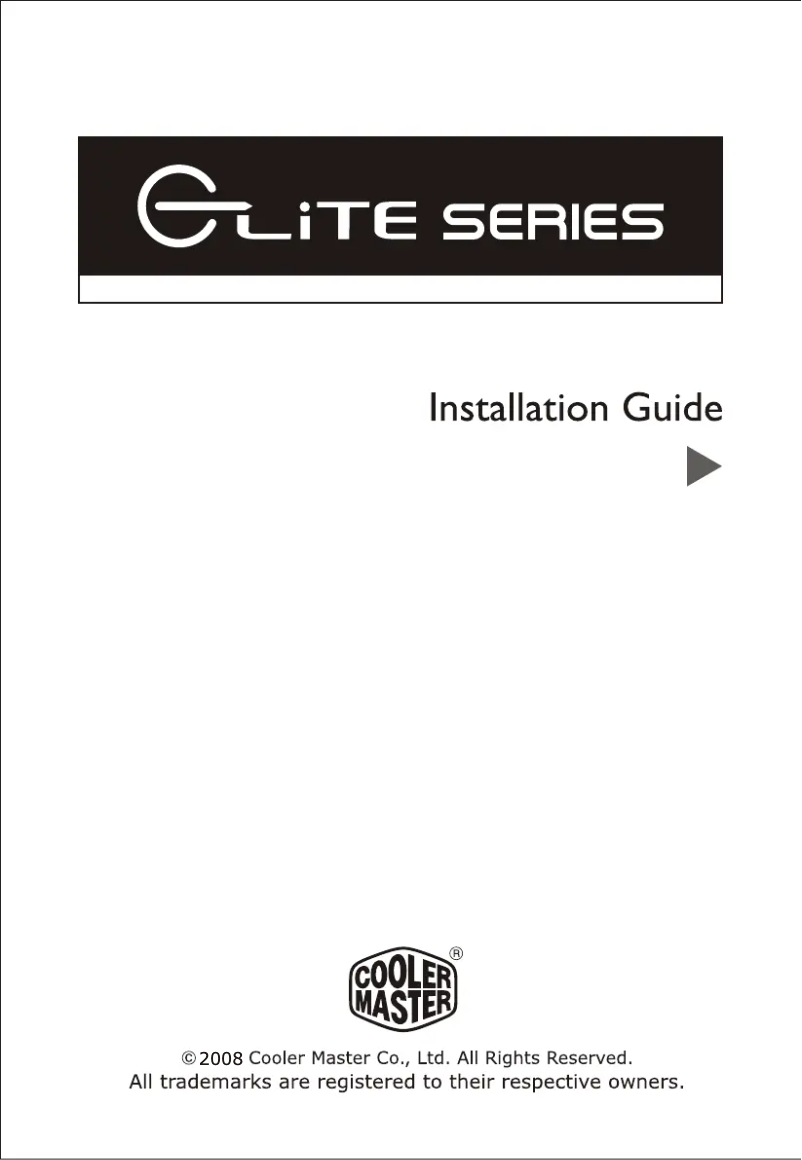Page 1 of the manual User Manual Cooler Master Elite 330U