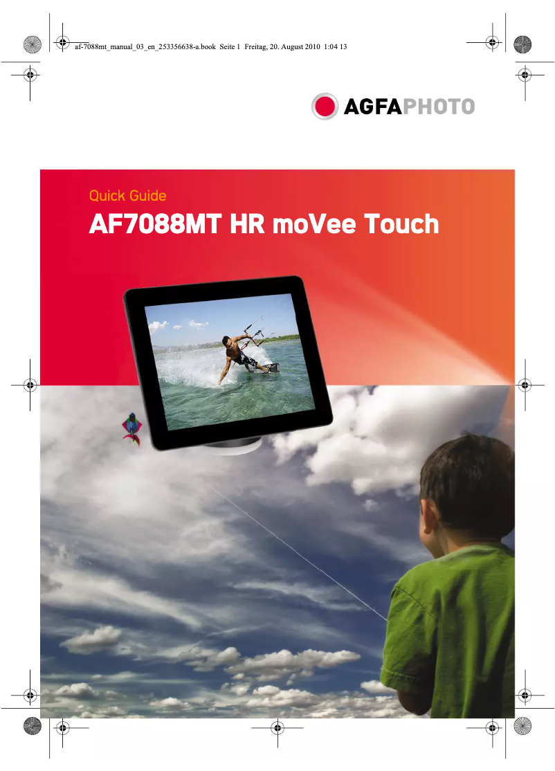 First page image of the manual for AF 7088MT moVee Touch