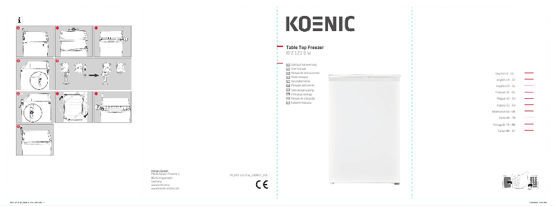 First page image of the manual for KFZ 121 D W