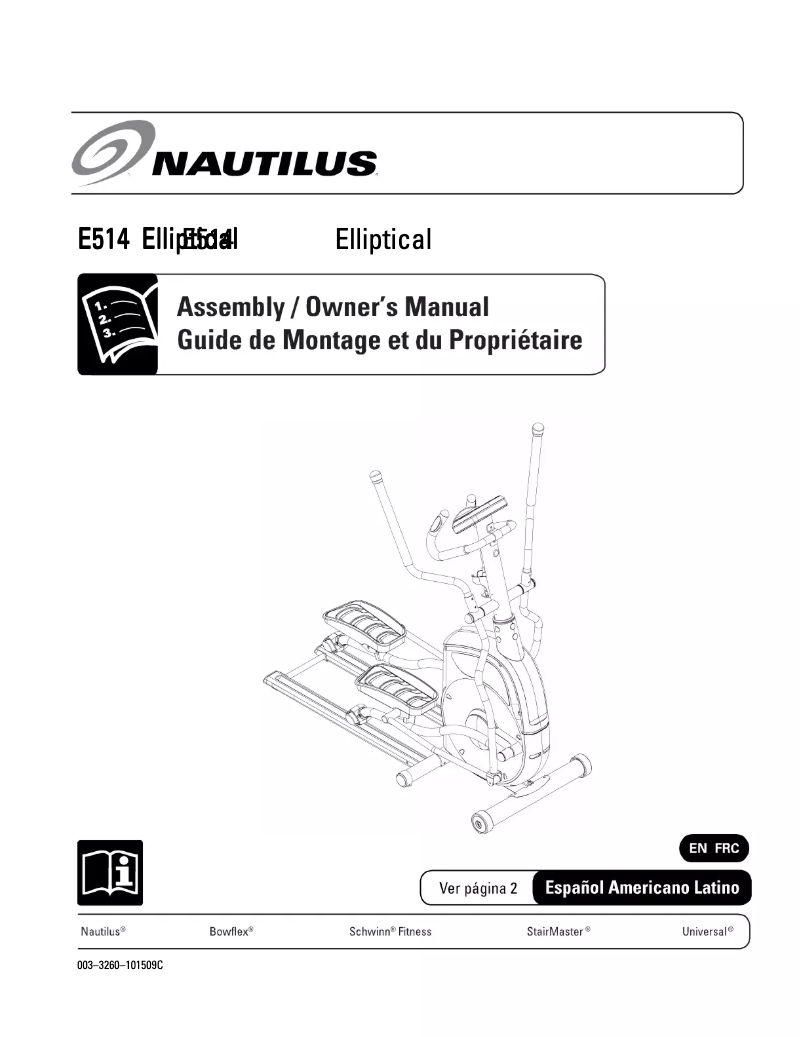 Page 1 of the manual User Manual Nautilus T686