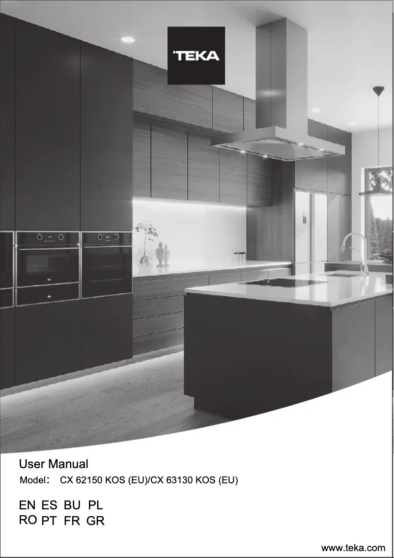 First page image of the manual for CX 62150 KOS