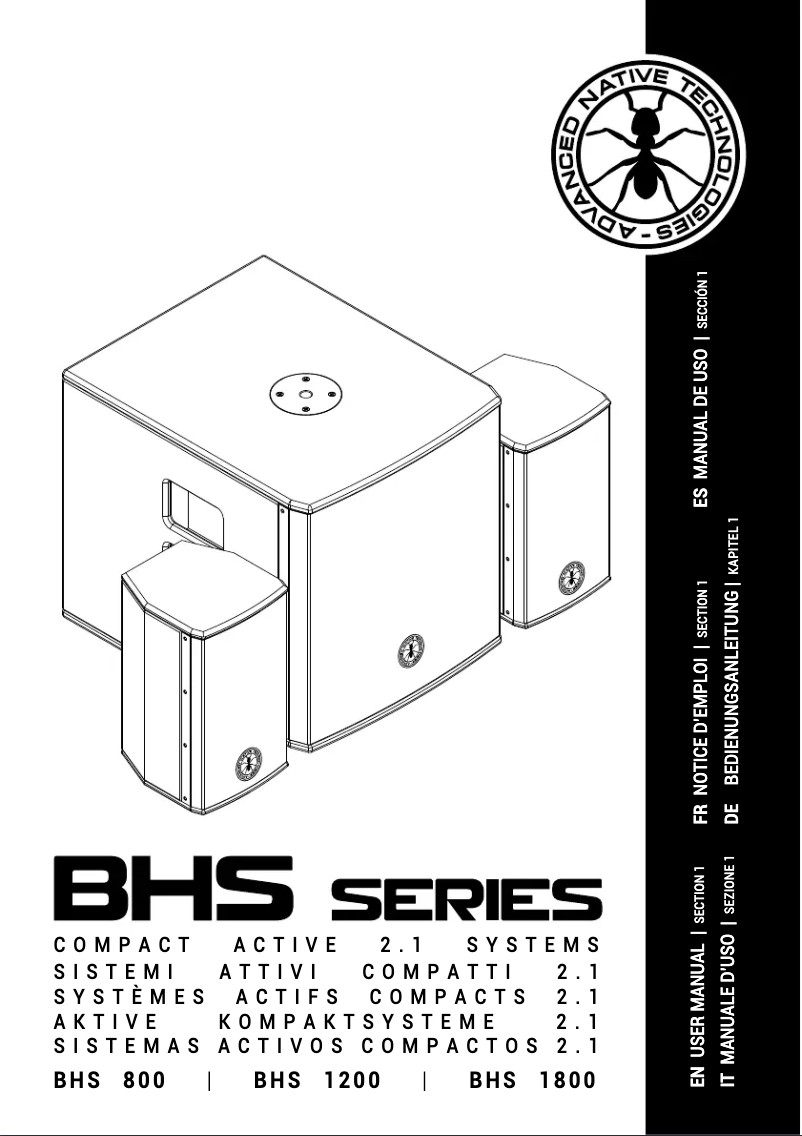 First page image of the manual for BHS 800