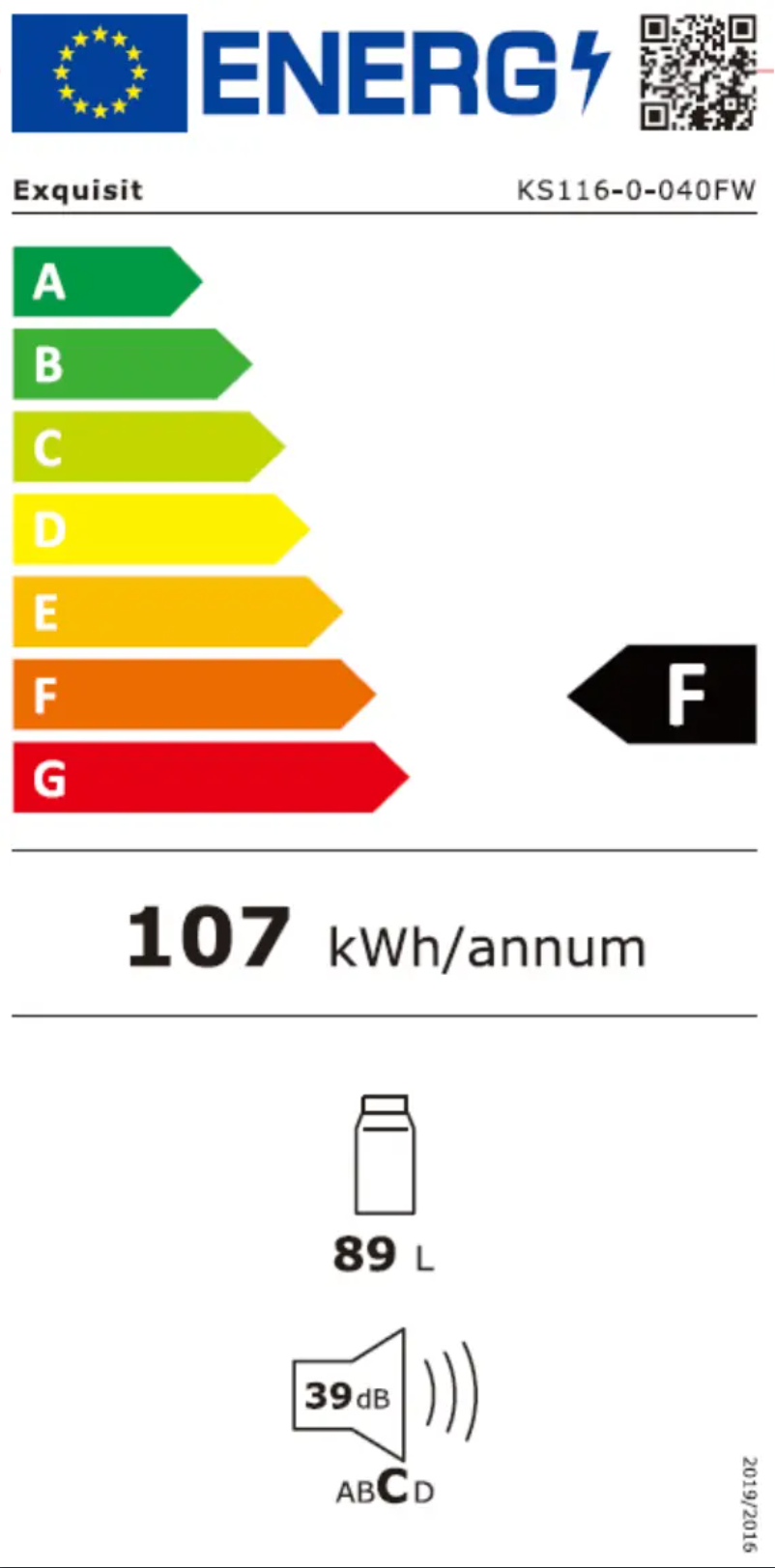 First page image of the manual for KS116-0-040FW