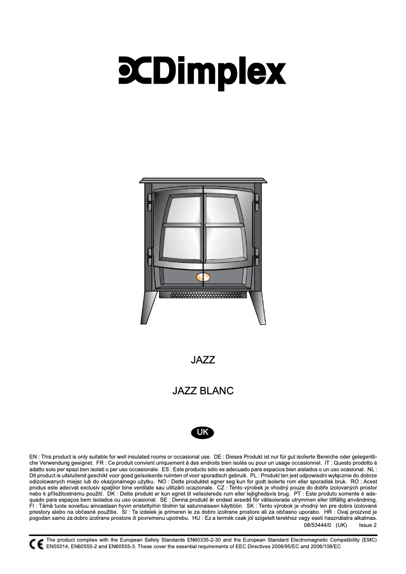 First page image of the manual for JAZ20-E