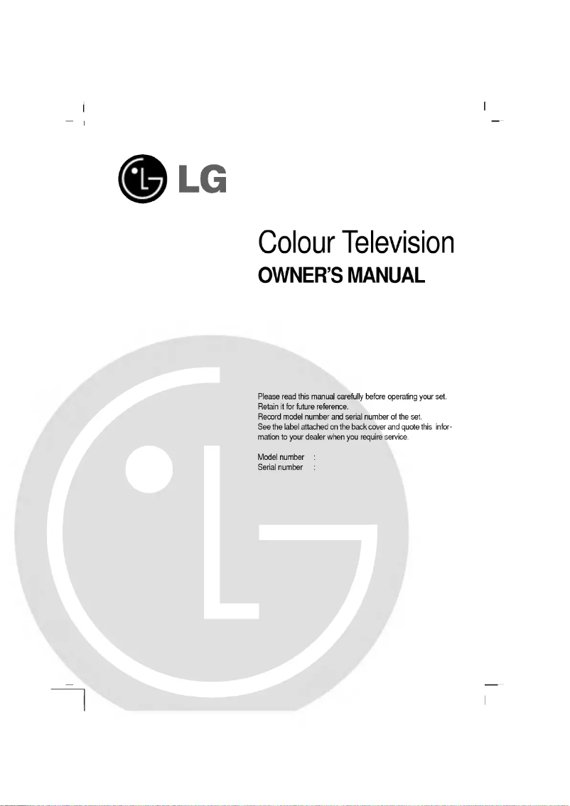 Page 1 of the manual User Manual LG RT-21FE91VY