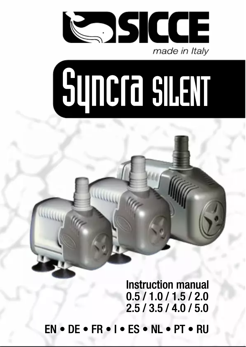 First page image of the manual for Syncra silent 1.5