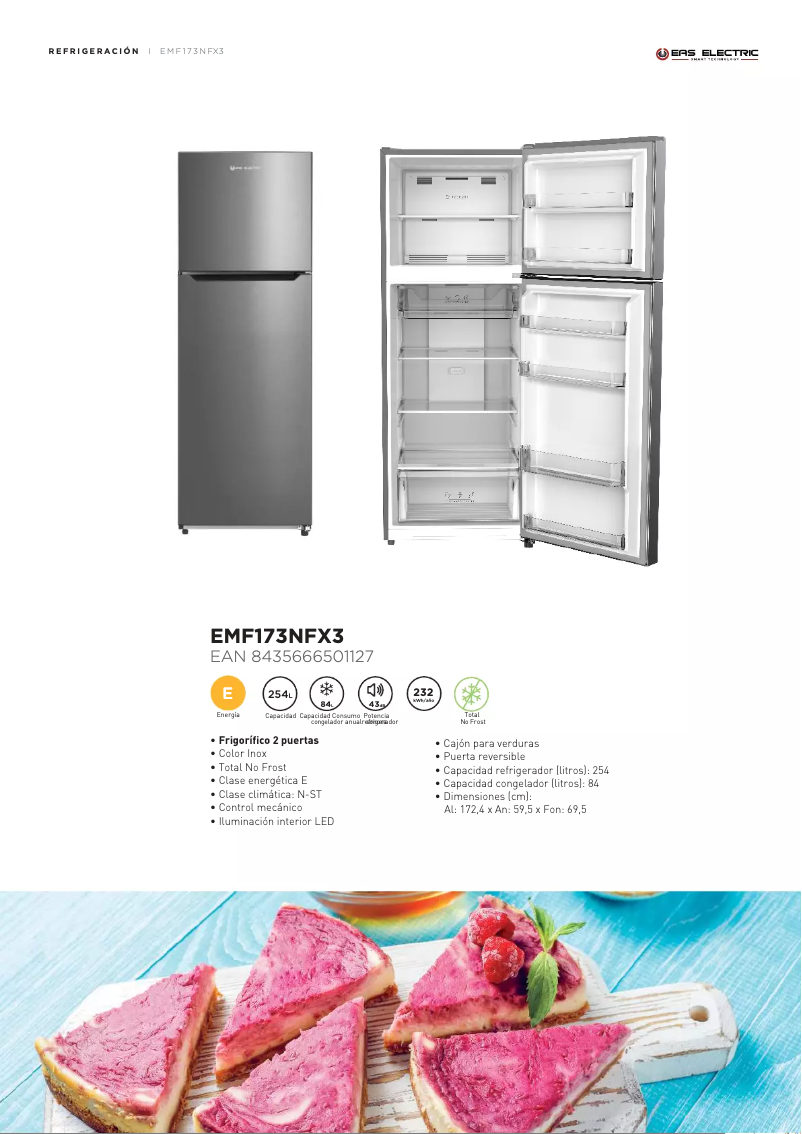 First page image of the manual for EMF173NFX3