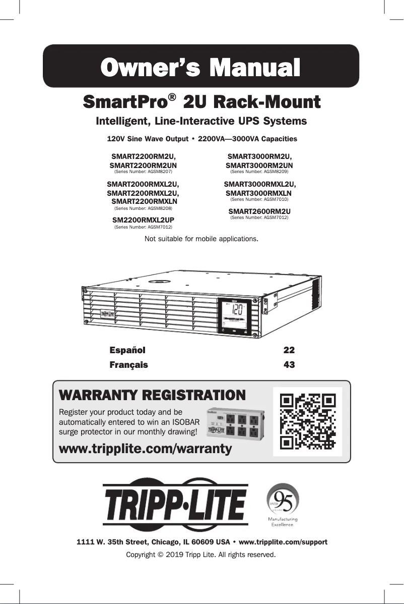 First page image of the manual for SmartPro SMART2000RMXL2U