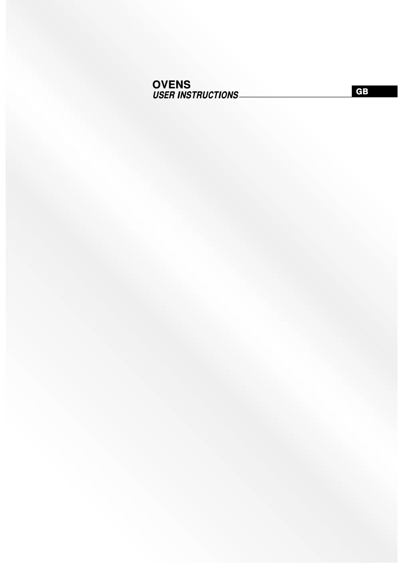 Page 1 of the manual User Manual Candy FOF134/3XUK