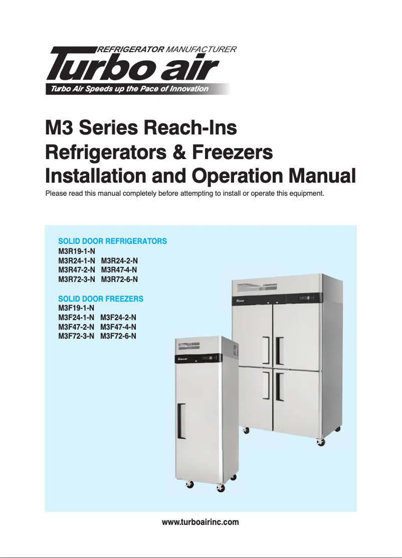 First page image of the manual for M3F47-2