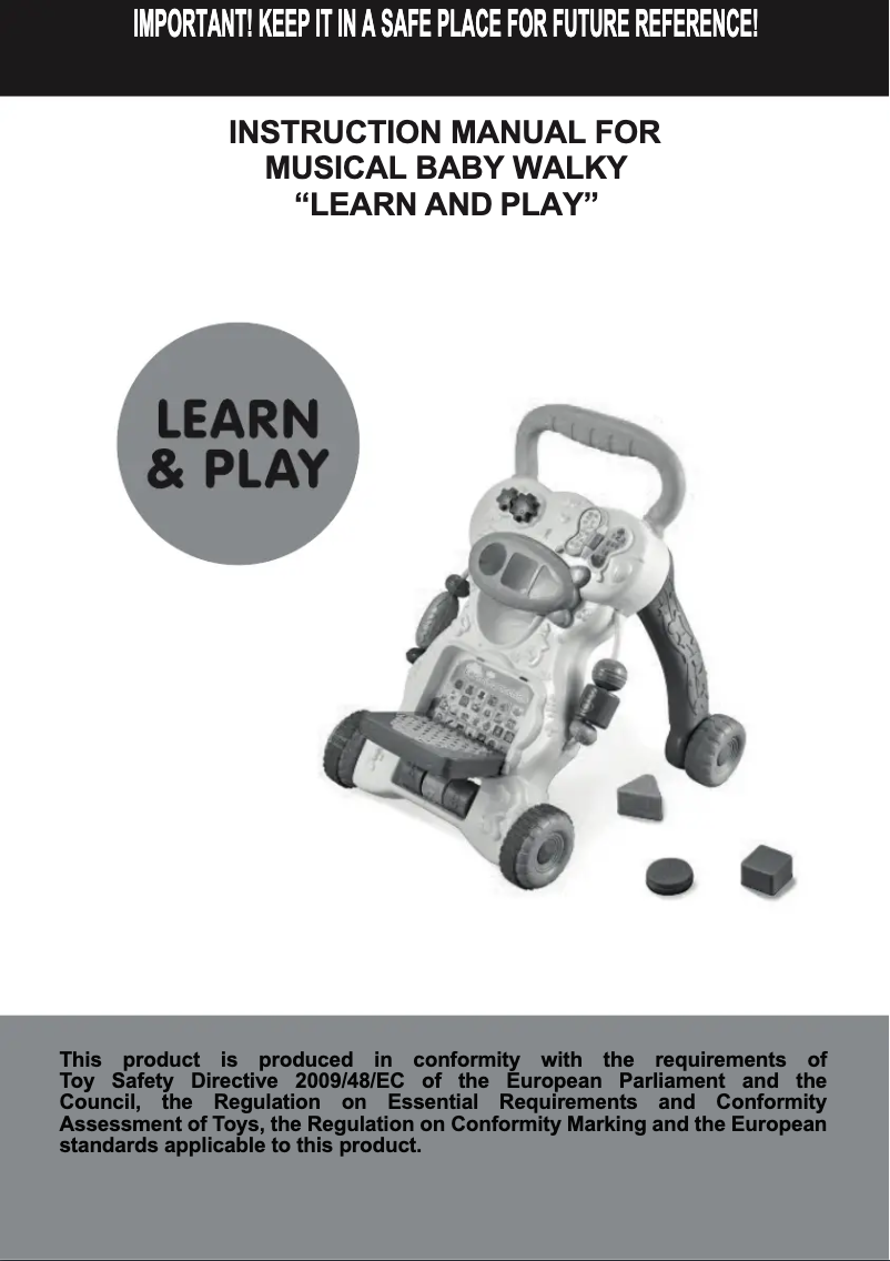 First page image of the manual for Learn and Play