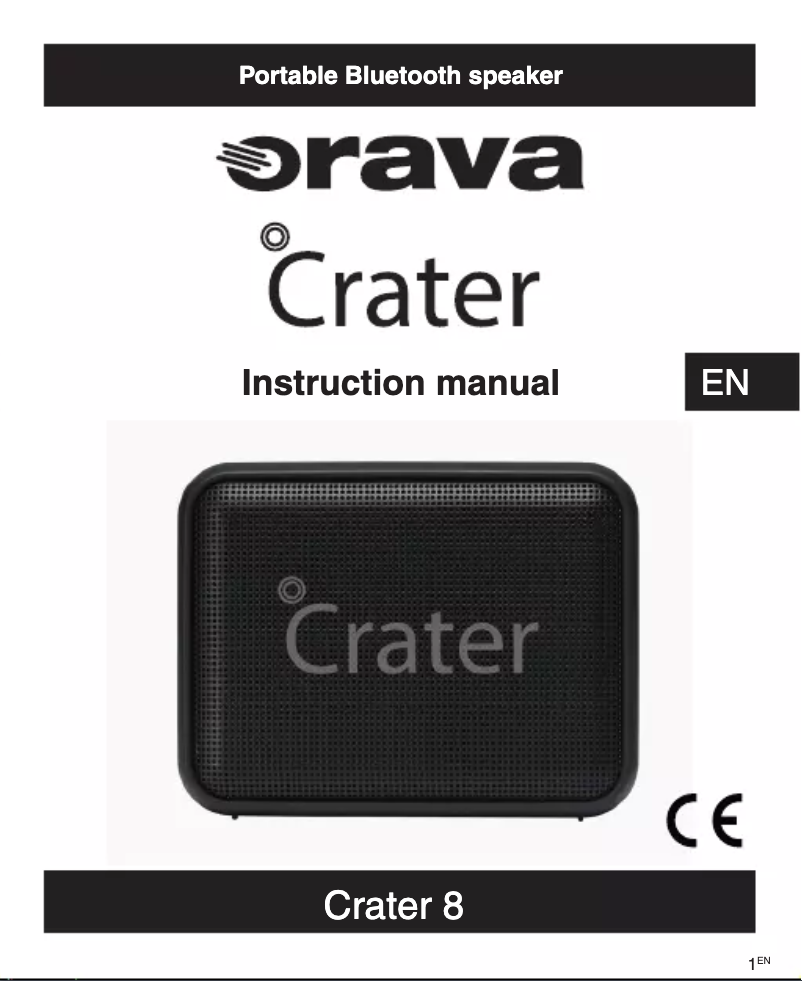 Page 1 of the manual User Manual Orava Crater 8
