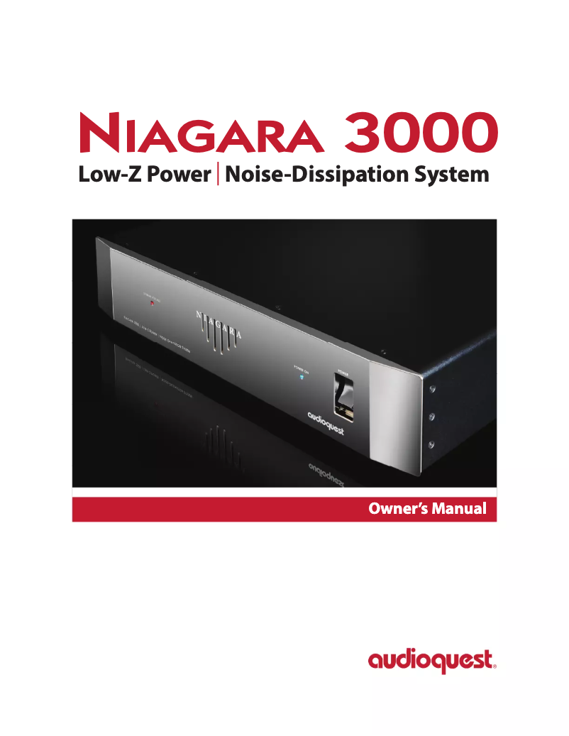 Image de la première page du manuel de l'appareil Niagara 3000