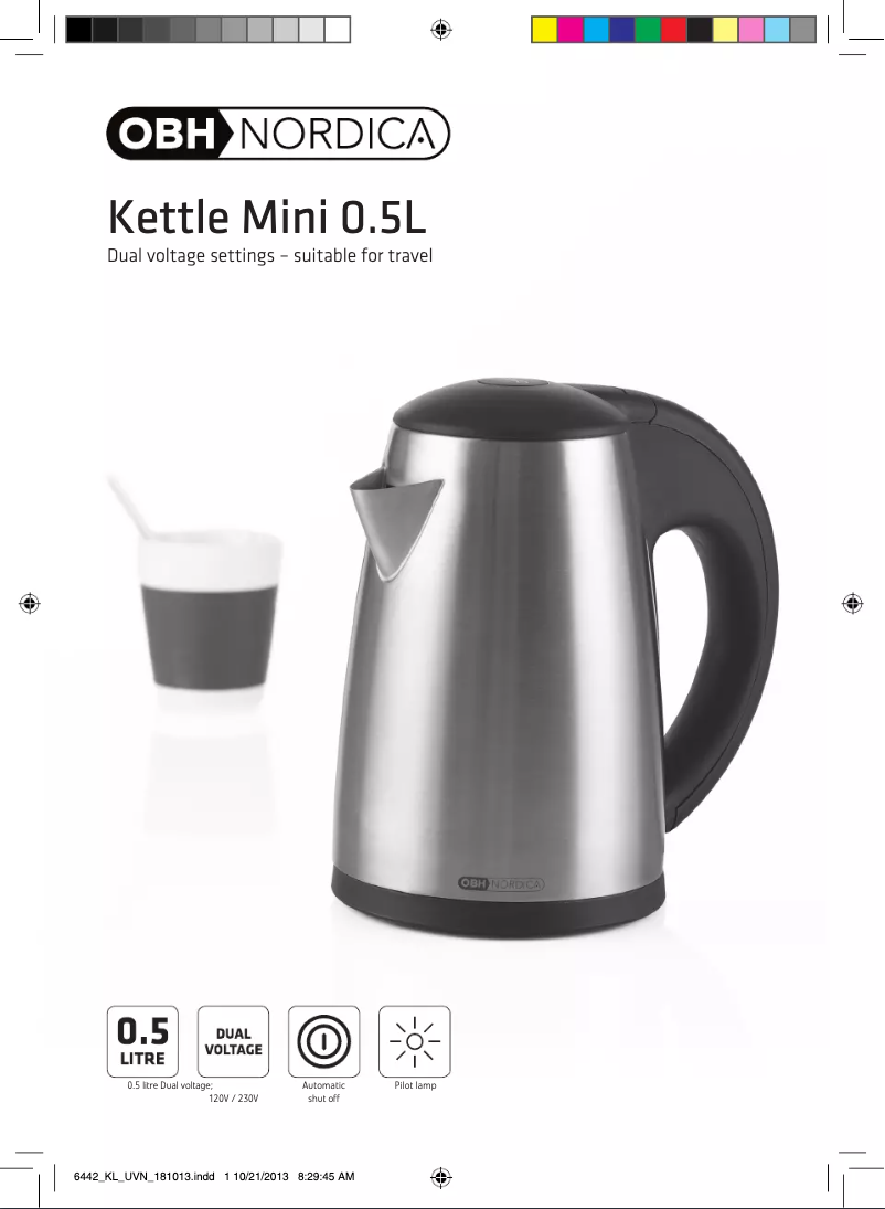 Page 1 of the manual User Manual OBH Nordica Mini 6442