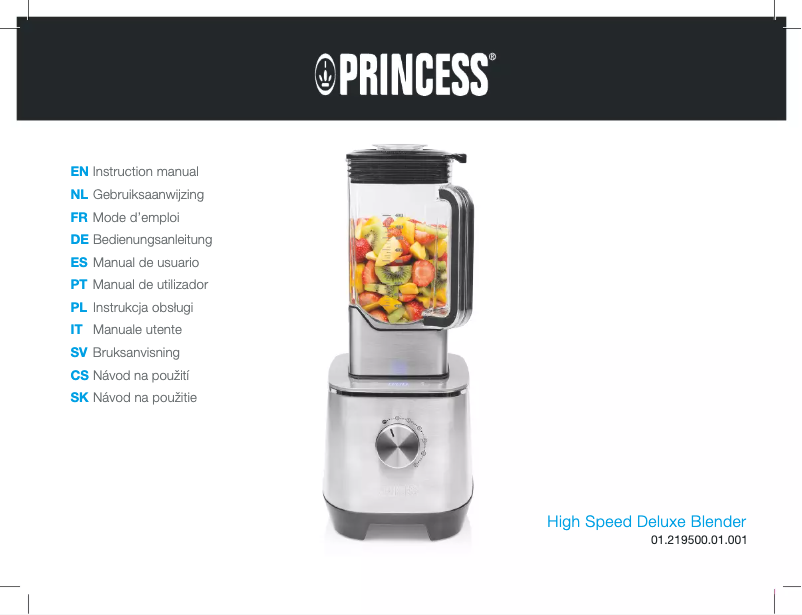 Image de la première page du manuel de l'appareil High Speed Deluxe Blender 219500