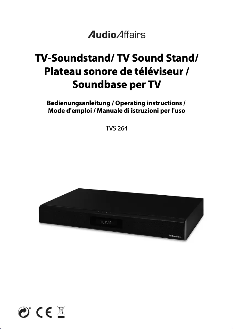 First page image of the manual for TVS 264