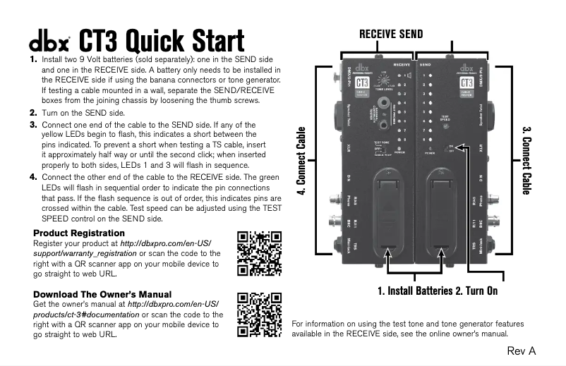First page image of the manual for CT3