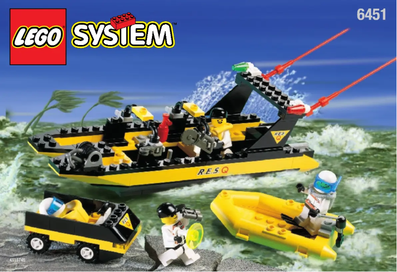 Page 1 of the manual User Manual Lego Res-Q Boat 1