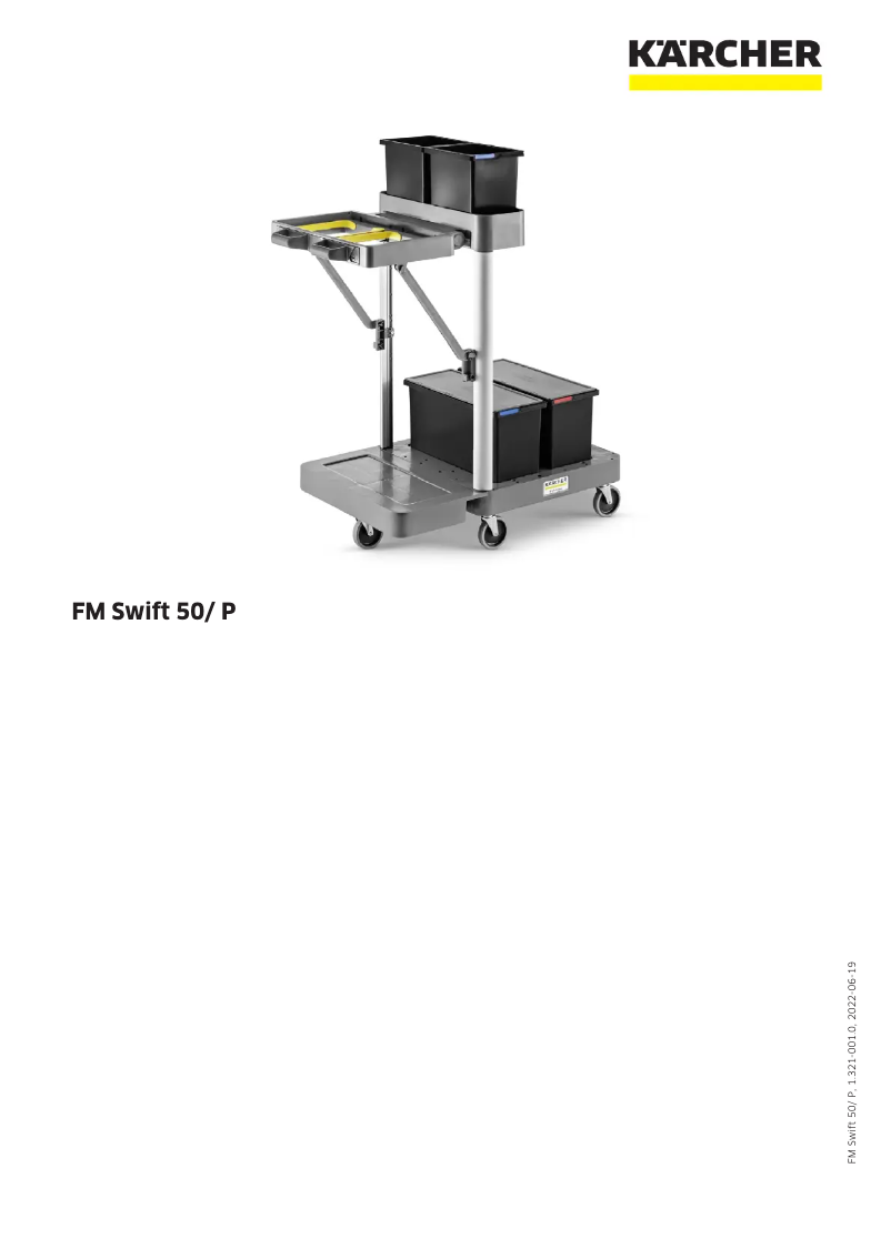 First page image of the manual for FM Swift 50/ P