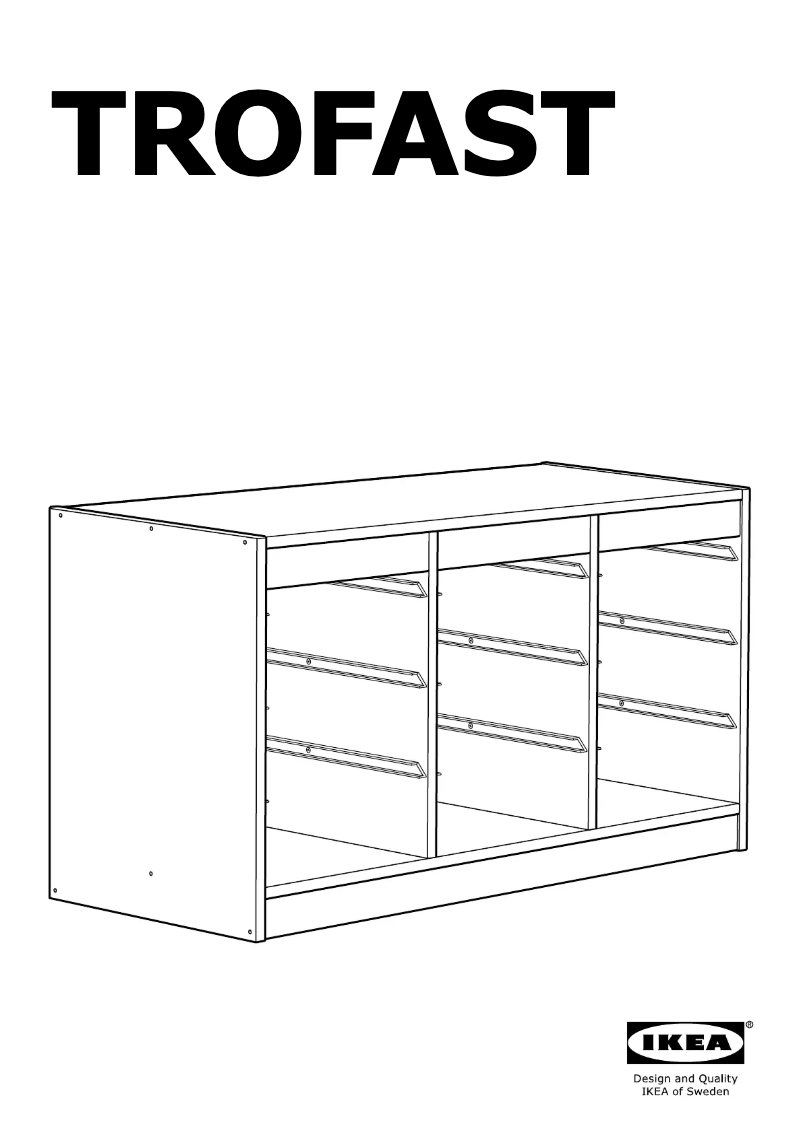 Page 1 of the manual User Manual Ikea TROFAST 405.670.53