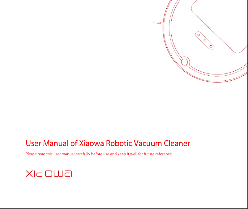 First page image of the manual for Roborock E3