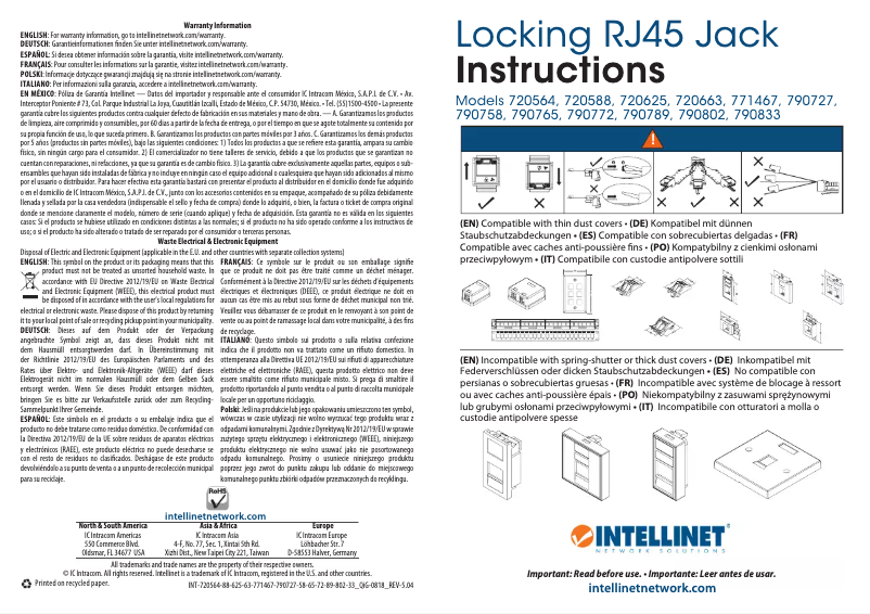 First page image of the manual for 790734
