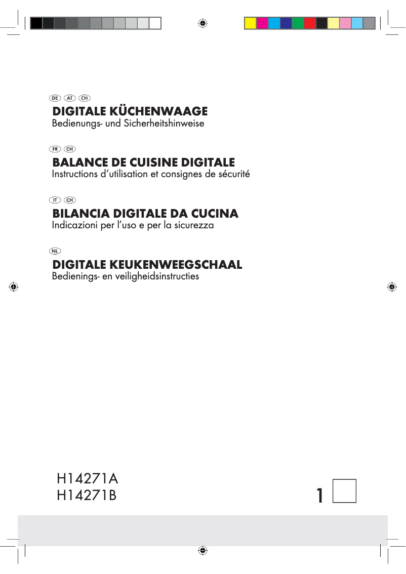 Page 1 of the manual User Manual SilverCrest H14271B