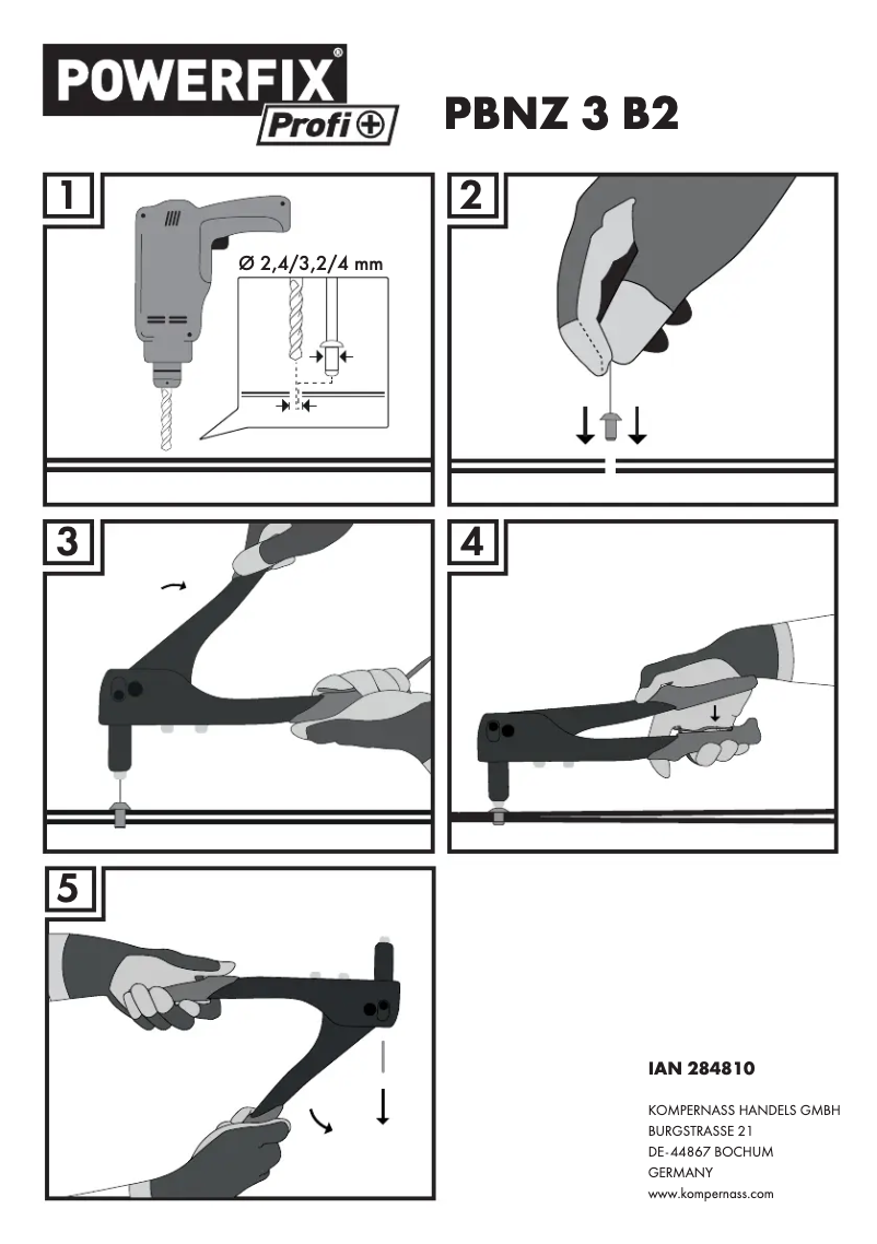 Page 1 de la notice Manuel utilisateur Powerfix PBNZ 4 B3