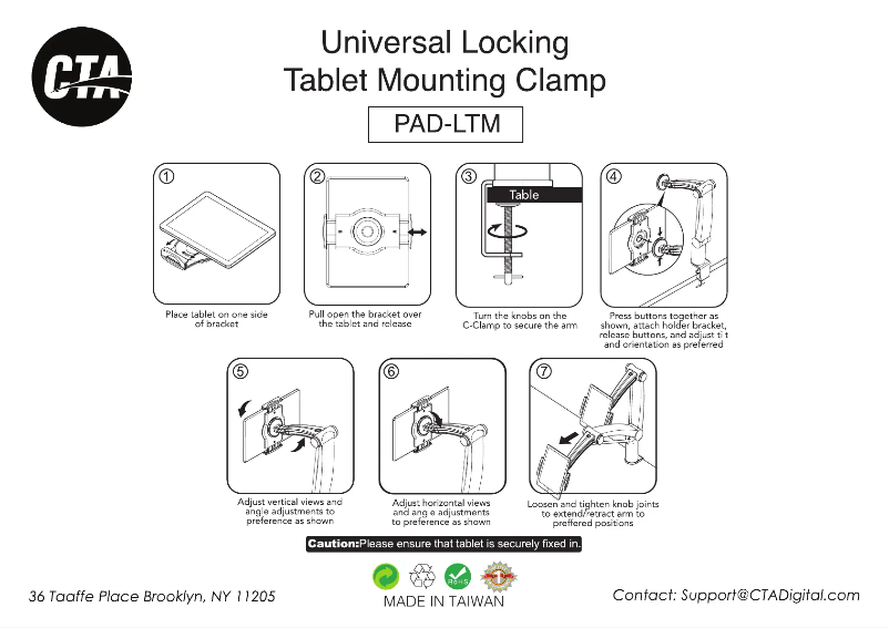 First page image of the manual for PAD-LTM