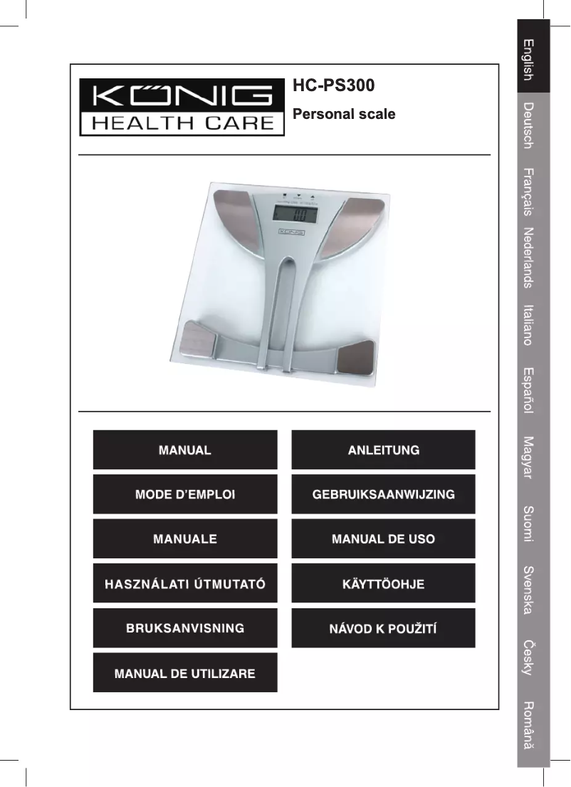 Page 1 of the manual User Manual Konig HC-PS300