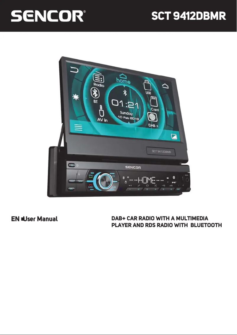 Page 1 de la notice Manuel utilisateur Sencor SCT 9412DBMR