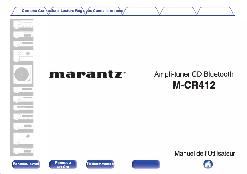 Page 1 of the manual User Manual Marantz M-CR412