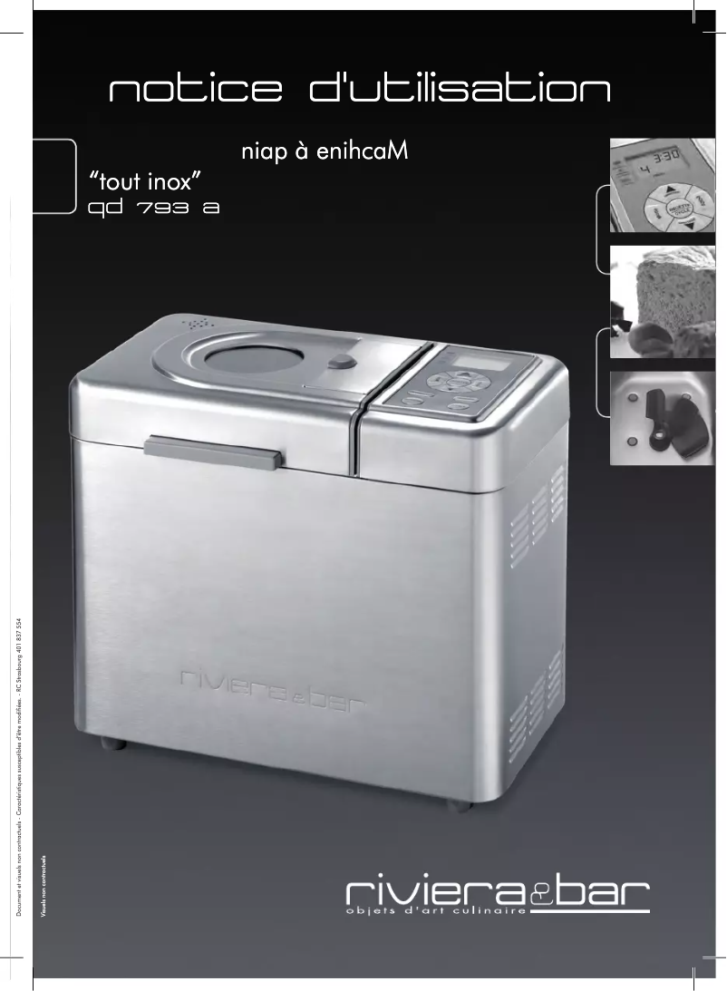 First page image of the manual for QD 793 A