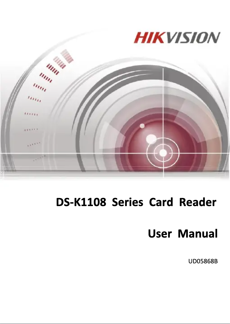 First page image of the manual for DS-K1108EK