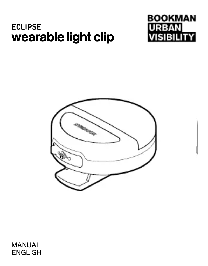 First page image of the manual for Eclipse