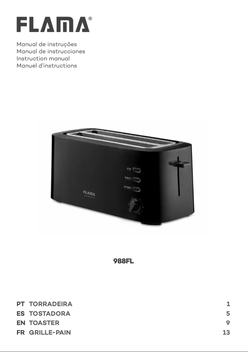 First page image of the manual for 988FL