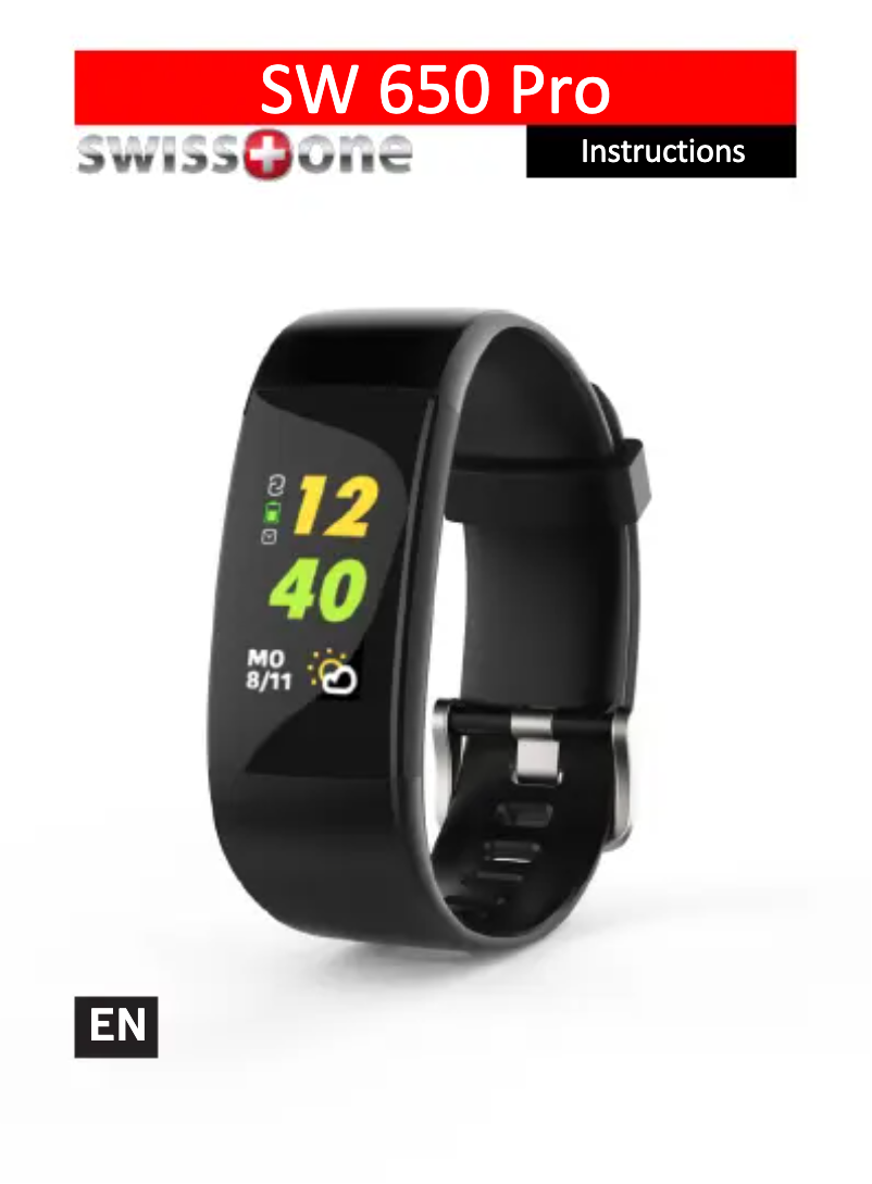 First page image of the manual for SW 650 Pro