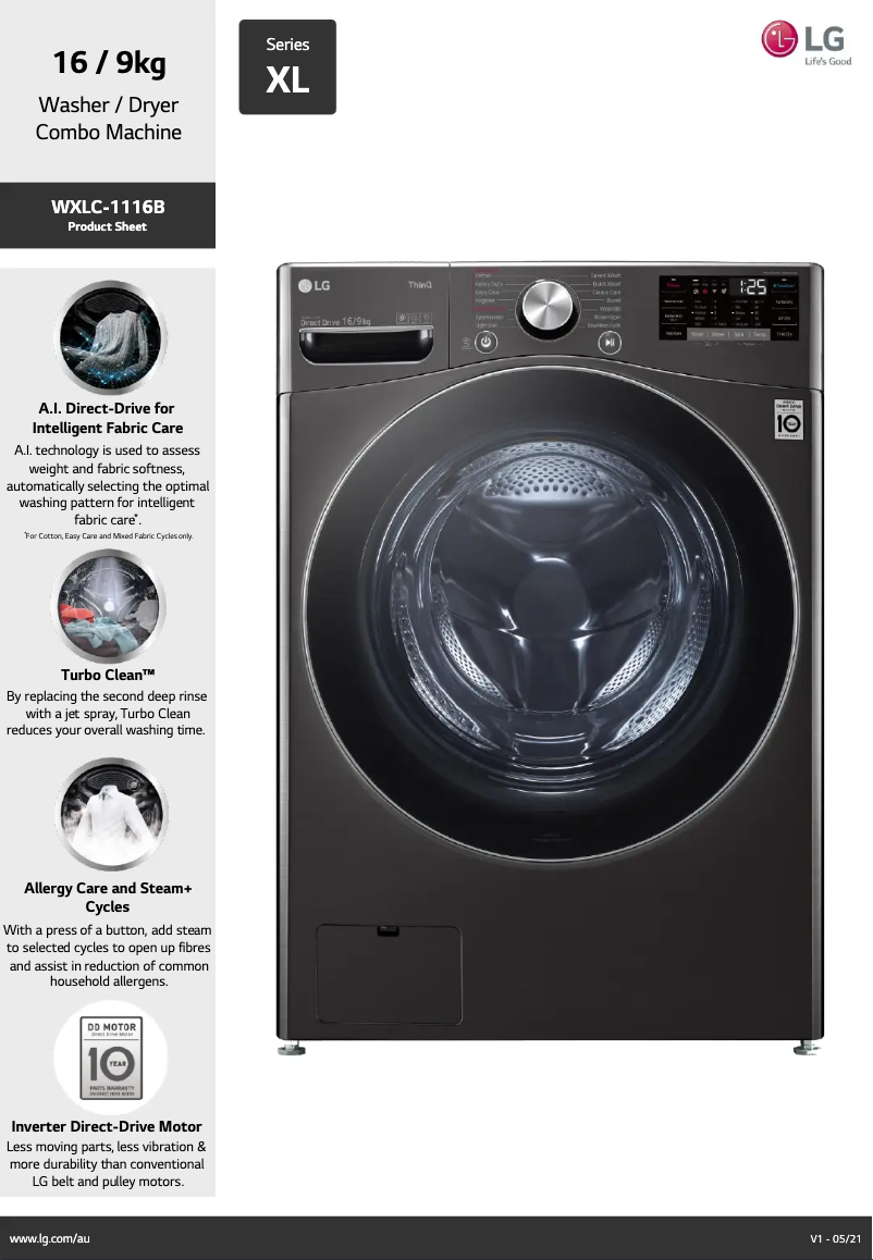 First page image of the manual for WXLC-1116B