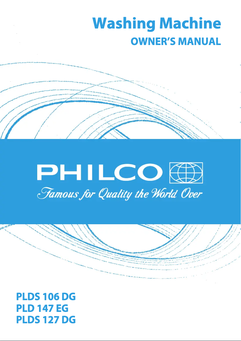 First page image of the manual for PLDS 106 DG