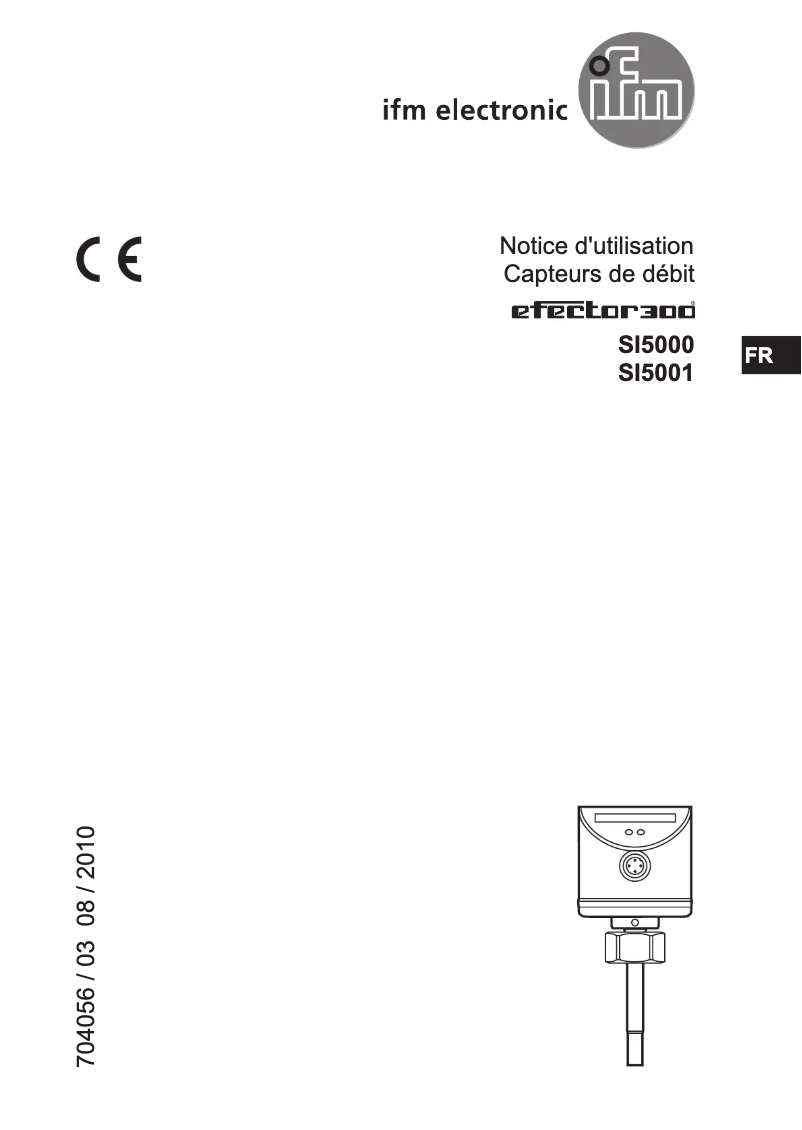 Page 1 of the manual User Manual IFM SI5001