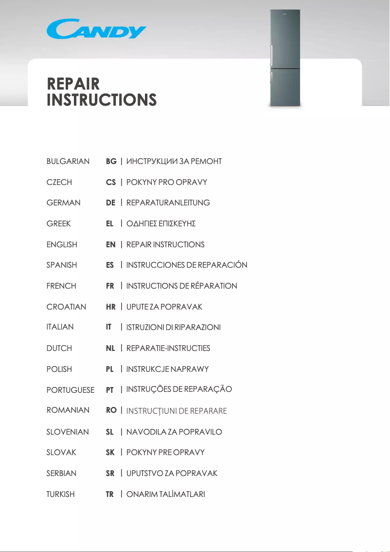 Page 1 of the manual User Manual Candy CCRN 6180W