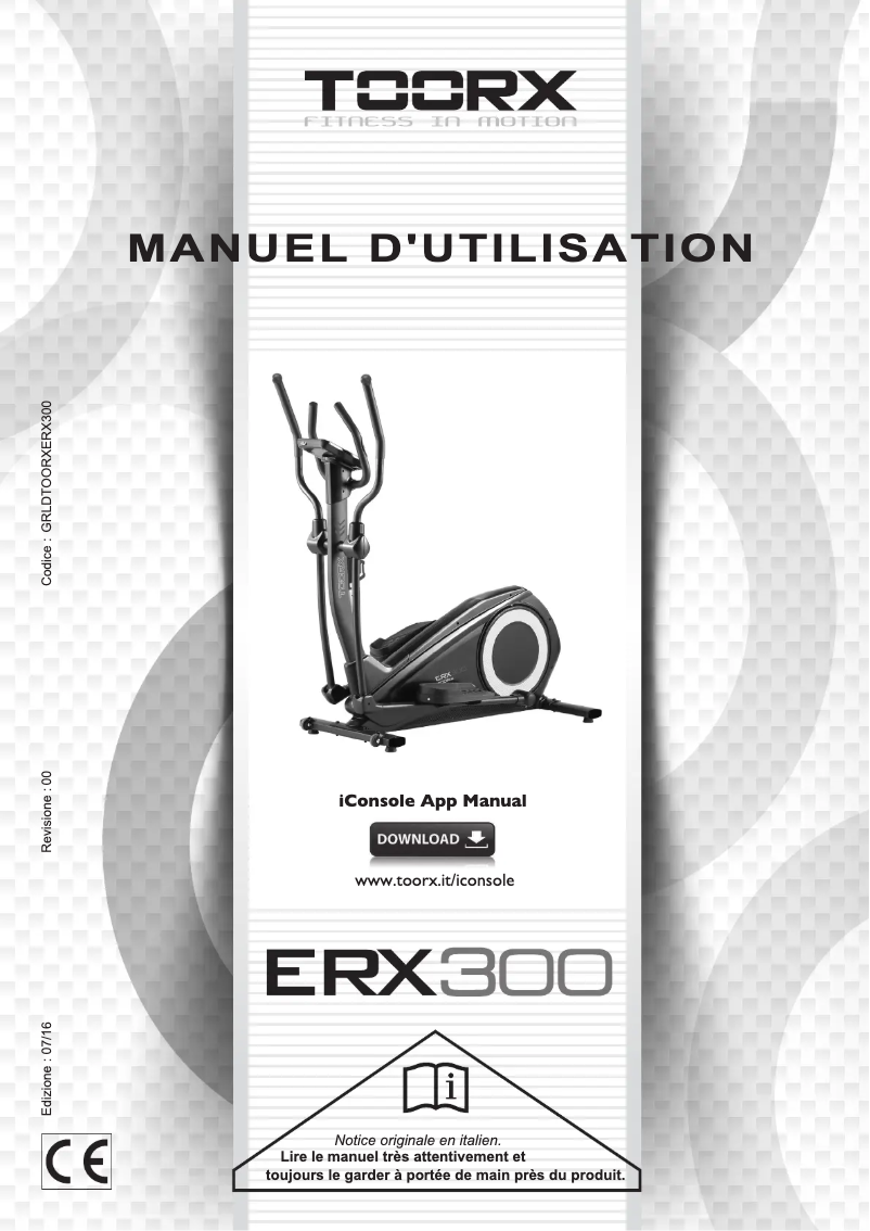 First page image of the manual for ERX-300