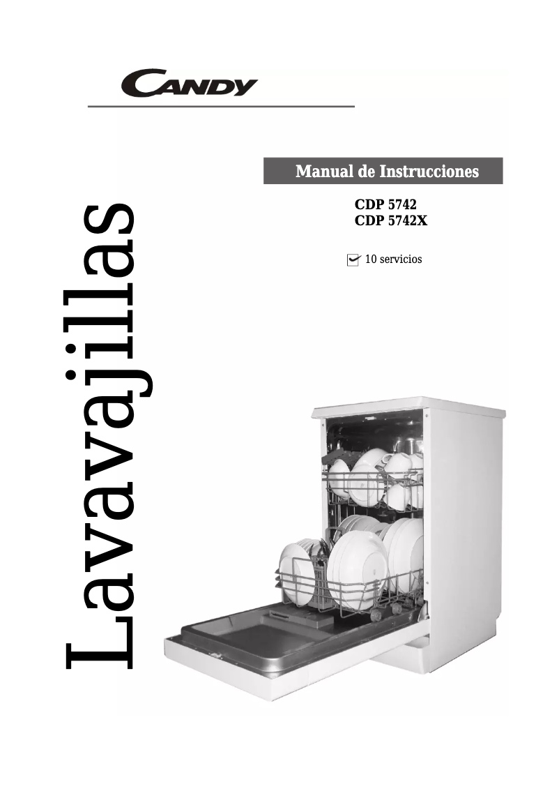 Page 1 of the manual User Manual Candy CDP 5742X