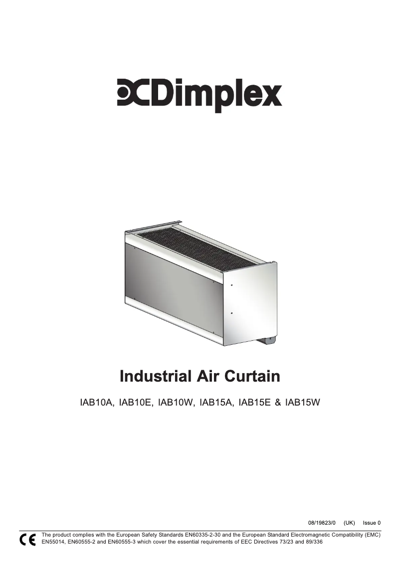 First page image of the manual for IAB10W