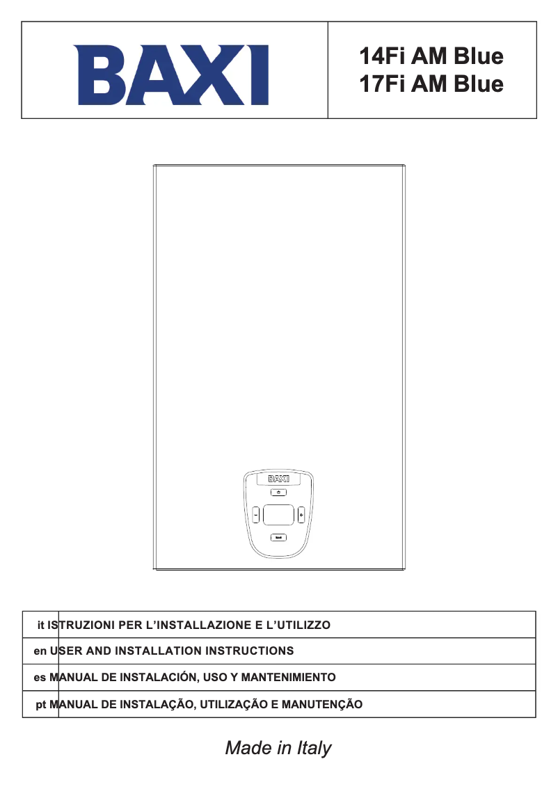 First page image of the manual for 11Fi Blue