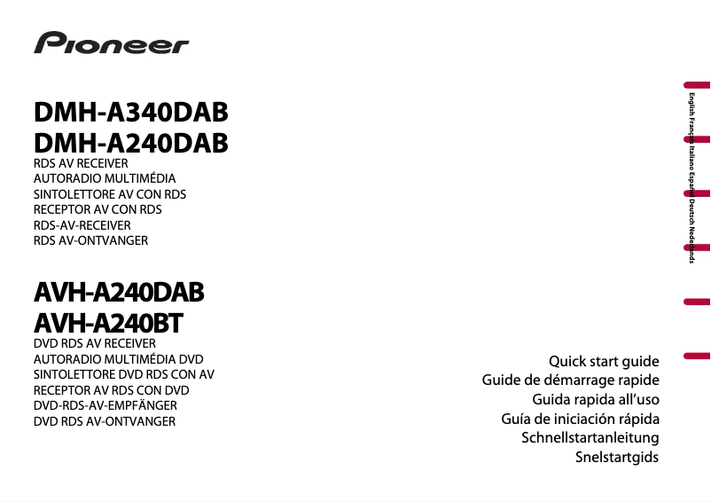 First page image of the manual for DMH-A340DAB