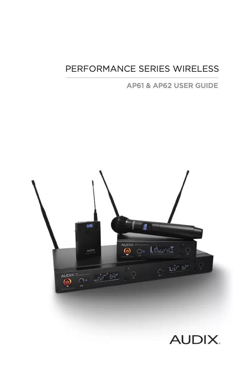 Page 1 of the manual User Manual Audix R62