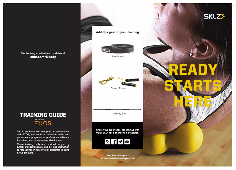 Page 1 of the manual User Manual SKLZ PERF-DUMSG-004