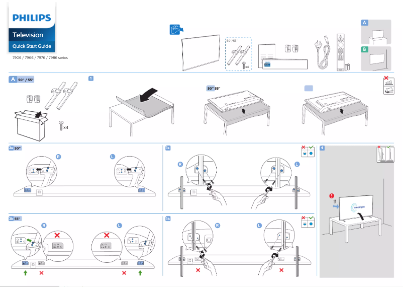 Page 1 of the manual User Manual Philips 50PUN7986
